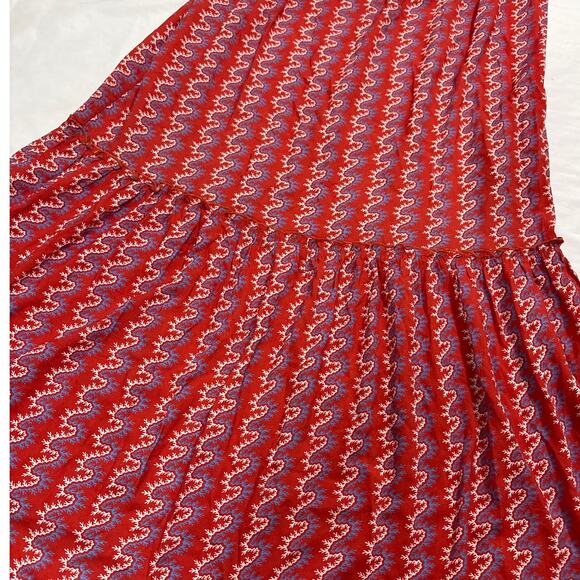 Tuckernuck Red Heat Wave Maxi Dress Womens XS Summer Beach Vacation Resort Wear - Picture 3 of 8